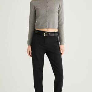 Jcrew Cameron slim cropped pant in four-season stretch Womens size 2 black